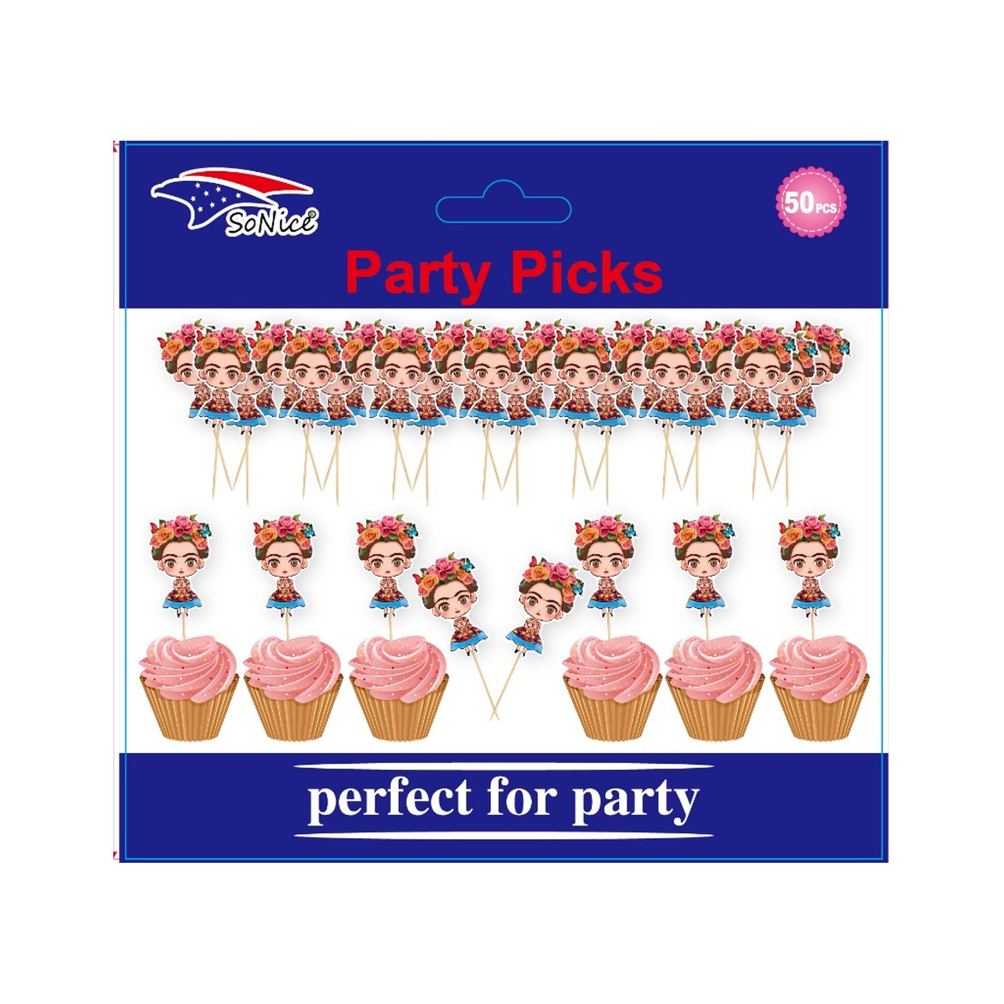 Cupcake Topper 50 ct Frida 120C12